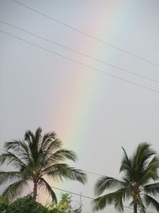 Rainbows in Hawai'i--Who would have thought? Copyright SnipeWife 2014